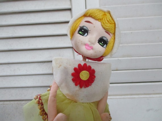 Vintage Big Eyed Herman Pecker Doll - 1960's Mid Century Modern