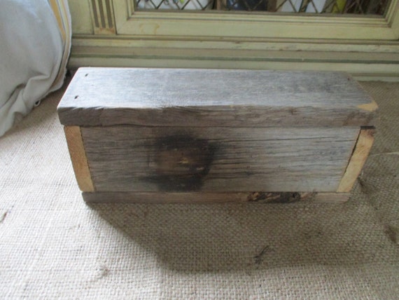 Handmade Old Barn Wood Tote, Wood Tote Box Crate … - image 4