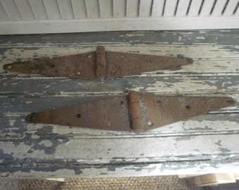 Heavy Duty Barn Door Hinges Rusty Antique For Barn Door, Gate or whatever