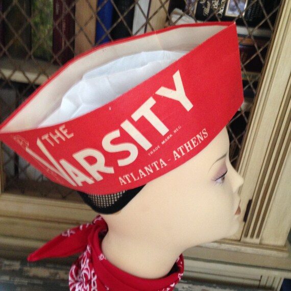 The Varsity Advertising Atlanta Athens Paper Hat Etsy