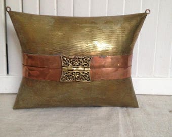 Brass and Copper Pillow Purse