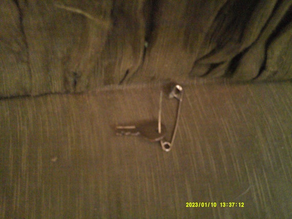 Extra Large Suitcase, Brown Herringbone, Leather … - image 5