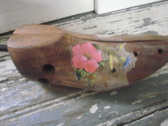 Shoe Stretcher Wood Shoe Form Decoupage Accents - image 3