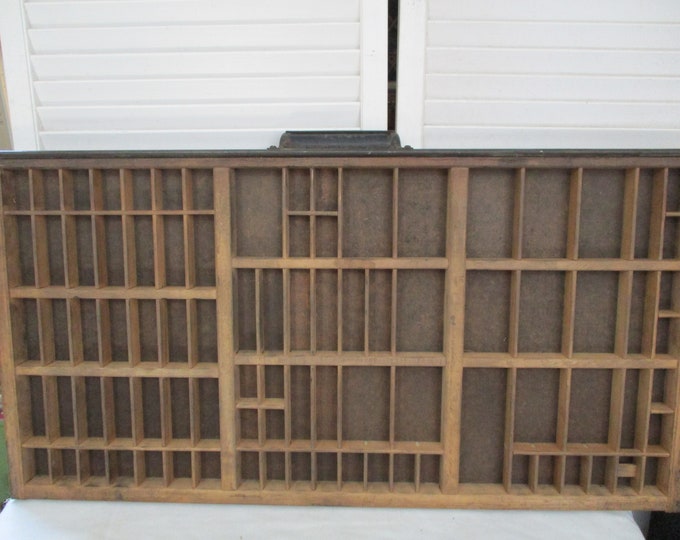 Hamilton Printers Tray, Type Set Drawer, Vintage Printers Tray, 32x19x1