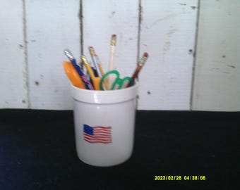 Rae Dunn Canister, Pencil Pen Container, American Flag