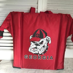 University of Georgia Stadium Seat, Bulldog Red Stadium Seat, Georgia Logo, Easy Carrying, Comfy Seat