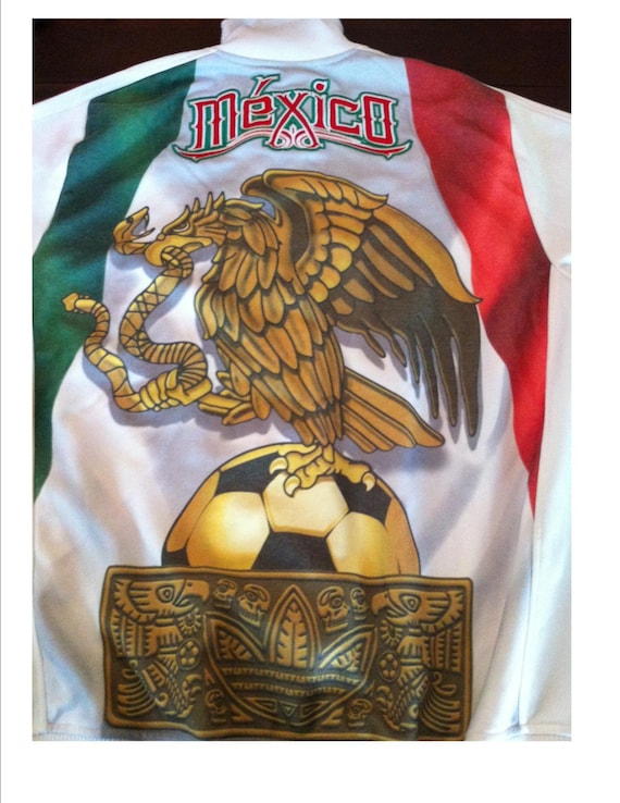 Asalto Anuncio Hacer las tareas domésticas Vintage Adidas México chaqueta de fútbol vibrante serigrafía y - Etsy España