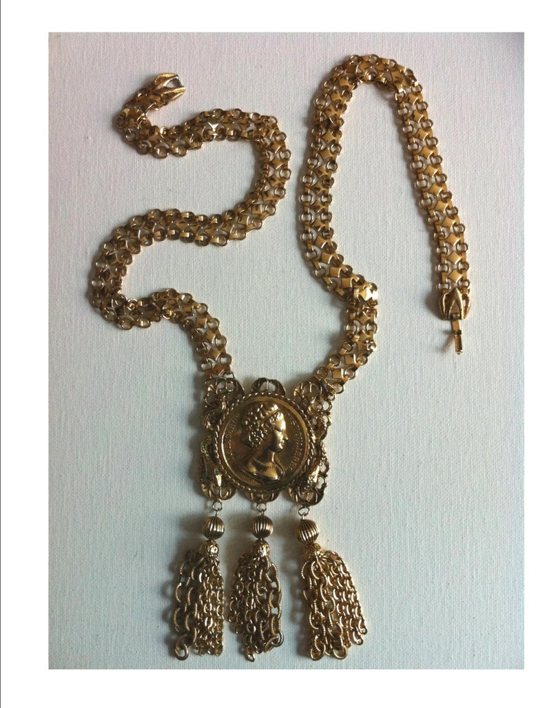 HUGE PAULINE RADER Statement Runwaybook Chain Snake Necklace - Etsy