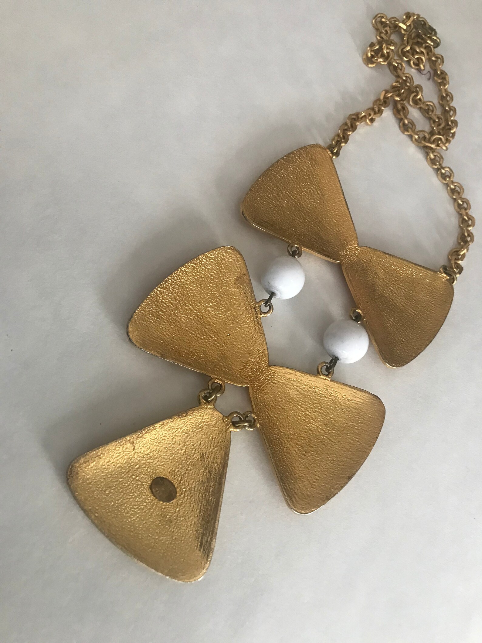 MOD Designer Pauline Rader White Geometric Circles Runway | Etsy