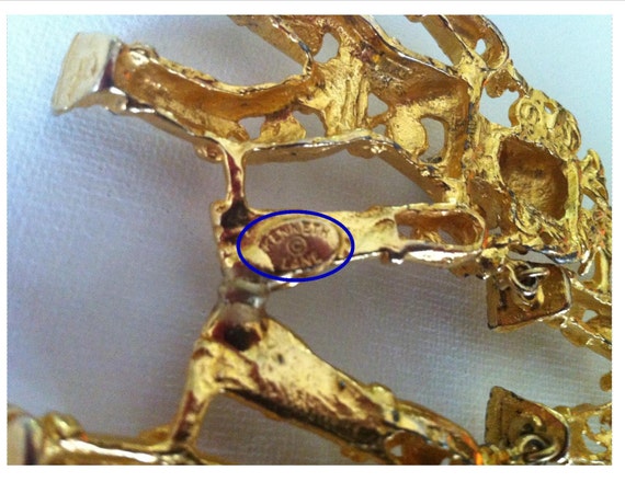 CRAZY Cool Kenneth Jay Lane Tribal Necklace 1960s… - image 5