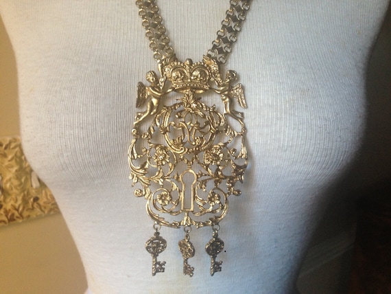 FAB FAB Runway Pauline Rader Ornate Filigree Cher… - image 1