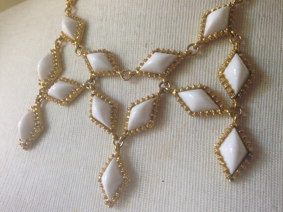 1960-70s Designer Pauline Rader Chunky White Runw… - image 3