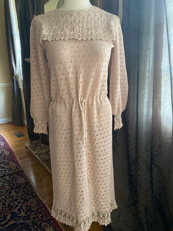 Fabulous Designer Oscar De La Renta Crochet Knit … - image 10