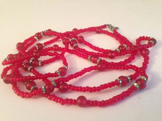 RARE William De Lillo Delillo Firey Red Glass Bea… - image 5