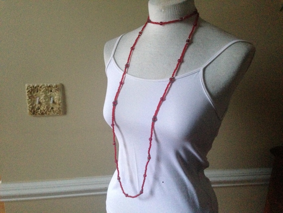 RARE William De Lillo Delillo Firey Red Glass Bea… - image 4