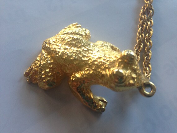 Designer Mimi Di N Frog Froggy Pendant Preppy Nec… - image 2