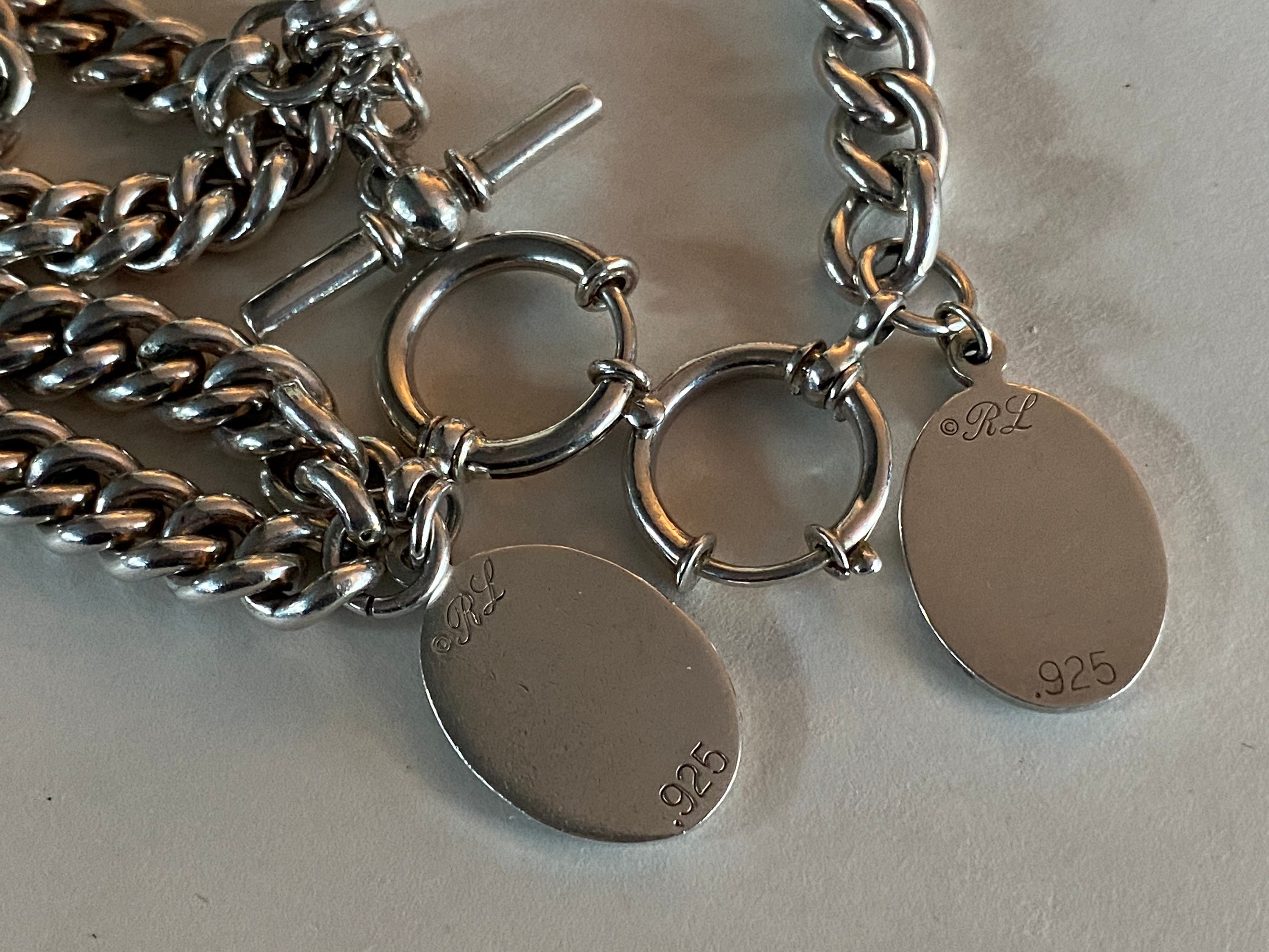 RARE Designer Ralph Lauren Polo Sterling Silver 925 Necklace RARE Designer Ralph Lauren Polo Sterling Silver 925 Necklace