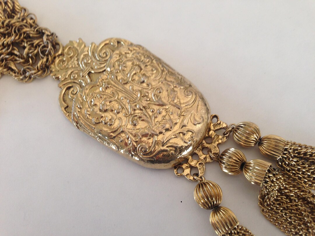 HUGE FABULOUS Pauline Rader Haute Couture Ornate Etruscan