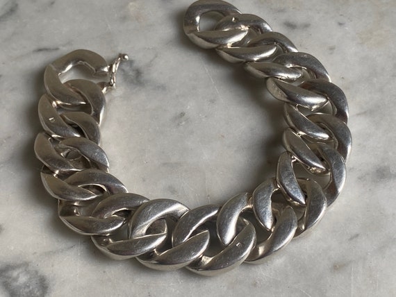 Gorgeous Heavy Sterling Silver Extra Large Infini… - image 1