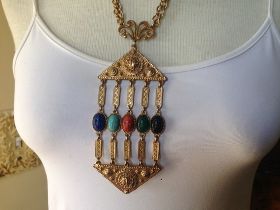 Egyptian Revival Hattie Carnegie Etruscan Style Ru
