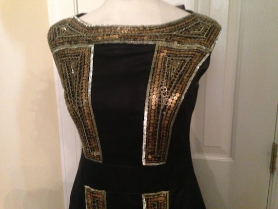 Gorgeous Vintage Louis Feraud Haute Couture Black Dress With 