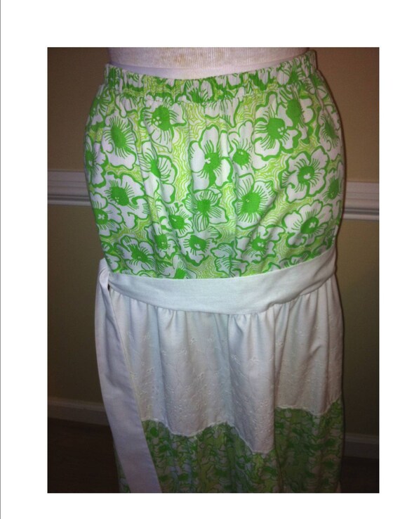 LILLY PULITZER Liza label Maxi Dress 1960s Lilly P