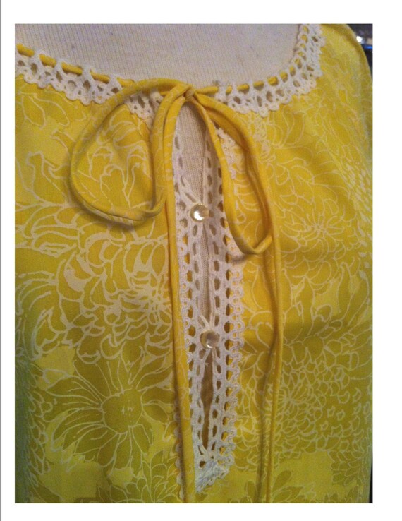 Vintage Lilly Pulitzer Sunny Lemon Yellow Loungewe