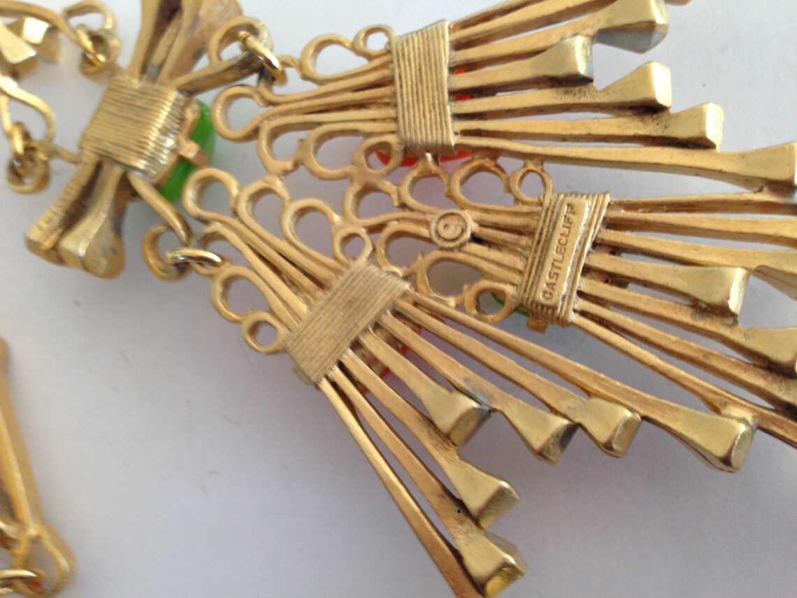 AMAZING Rare Larry Vrba Design for Castlecliff Aztec Runway Necklace ...