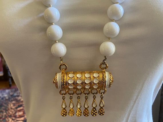 Designer Pauline Rader Runway Statement Enamel Etruscan | Etsy