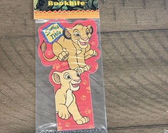 Vintage Disney Lion King Bookmark Bookbite ~ Young Simba & Nala