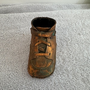 Vintage Bronze Baby Shoe