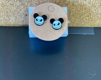 Disney Character Earrings- Jack Mickey Icon- NMBC