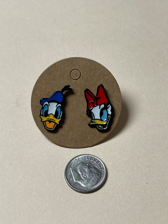 Character Earrings- Donald And Daisy Duck - image 1