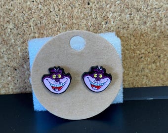 Disney  Character Earrings- Cheshire Cat  Face