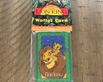 Vintage Lion King Wallet Card - Mufasa and Simba