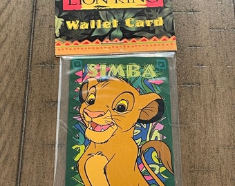 Vintage Lion King Wallet Card - Young Simba