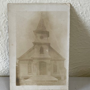 Postal antigua 1911 Iglesia Metodista Carlisle, SC