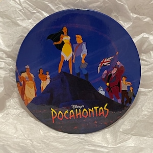Vintage Disney Pocahontas Button