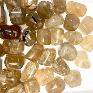 Natural citrine- real citrine - untreated - Unheated citrine - tumbled citrine - one piece