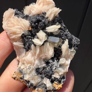Rare - Galena, Barite, Cerussite, UV Fluorescence, Mibladen Morocco