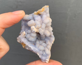 Blue botryoidal chalcedony - blue chalcedony from Peru-  natural chalcedony, rough blue chalcedony, Peruvian minerals