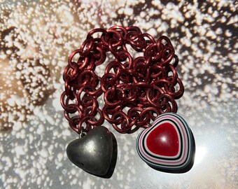 Lot of 2 heart jewelry