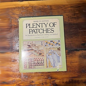 70s patchwork sewing hardback book &quot;Plenty of Patches&quot; by Marilyn Ratner