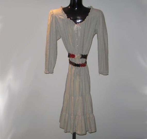 Striped Cotton Tiered Shirtdress