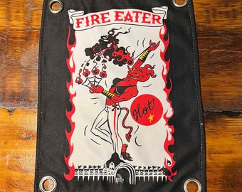 FIRE EATER Mini Freakshow Banner