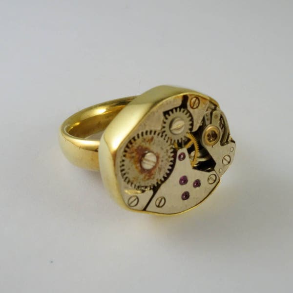 Watch Parts Ring Etsy