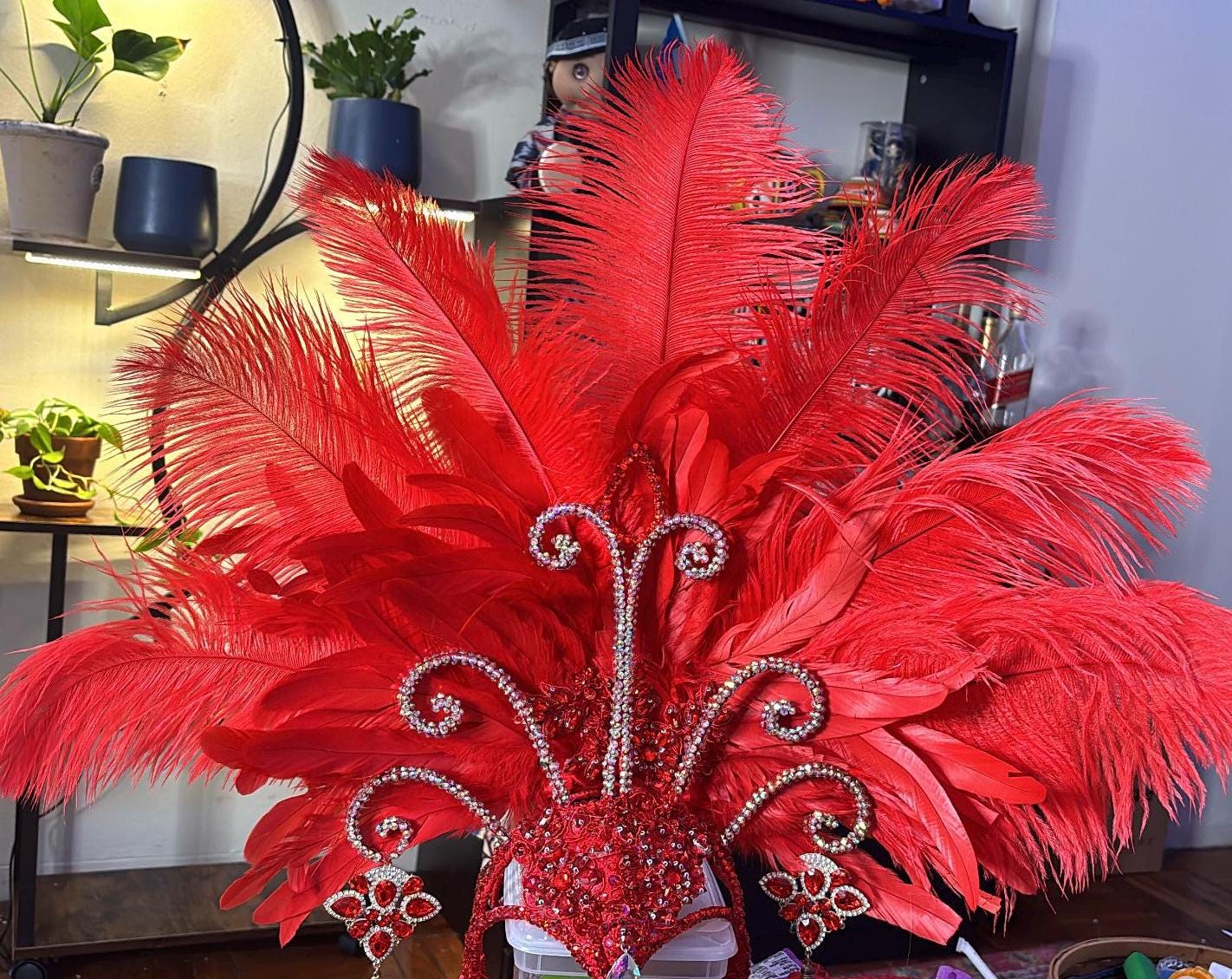 Las Vegas Showgirl Headdress • Samba Burlesque Headpiece 