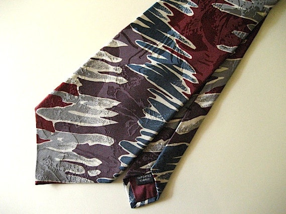 80s Vintage Tie / Necktie by SILK ACCENTS / Desig… - image 1