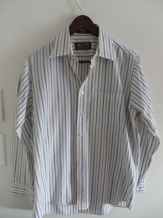 80s Vintage Shirt / SASSON Tailored Men's Button … - image 1