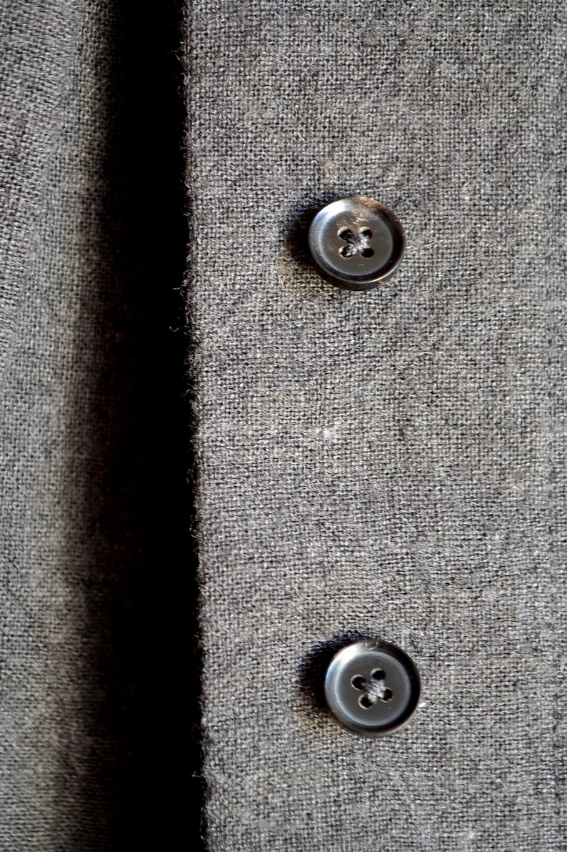 Single jacket Pebble Jacket ; L2L size Linen Wool cardigan